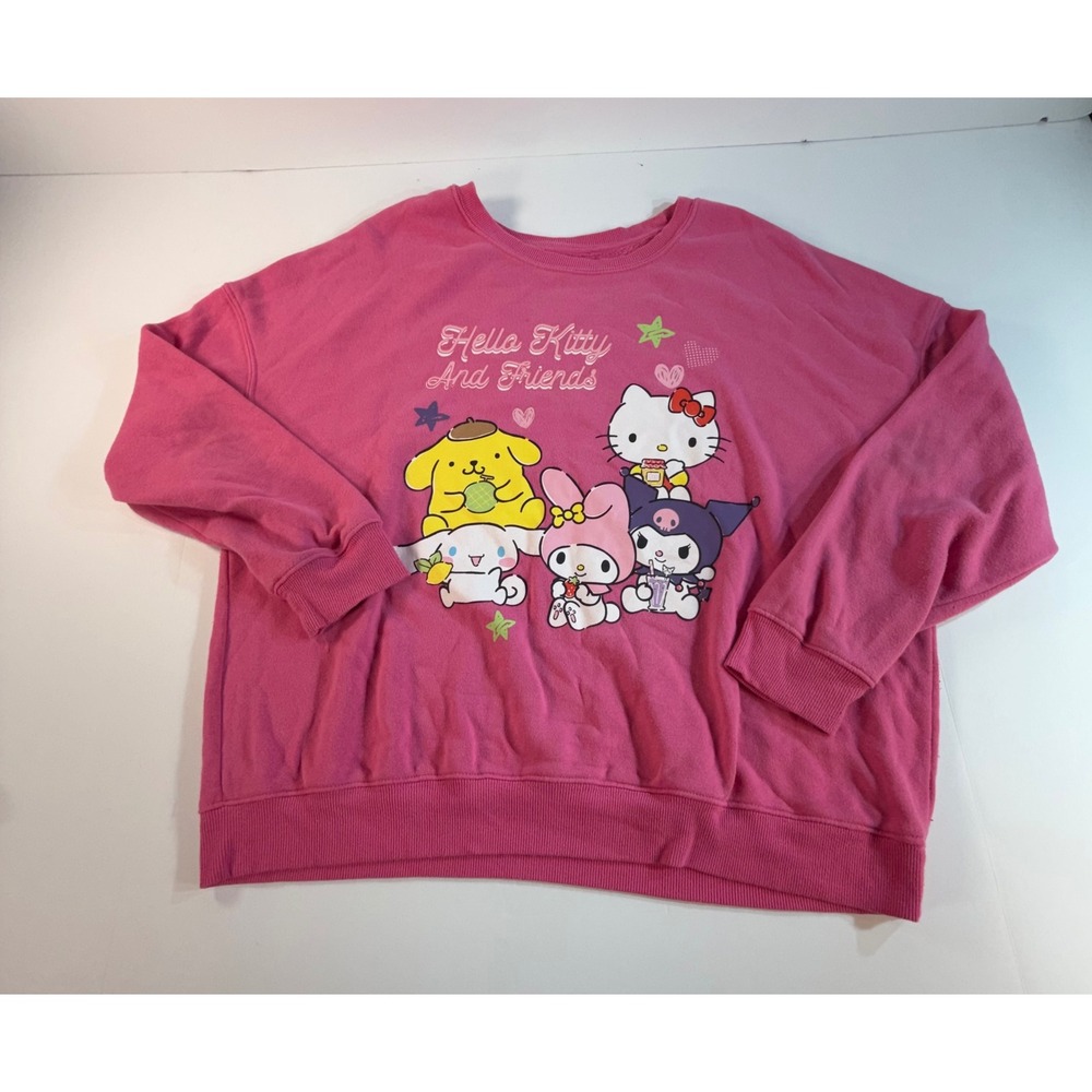 Sanrio Hello Kitty and Friends Pink Sweatshirt XL  Apparel‎ Kuromi My Melody